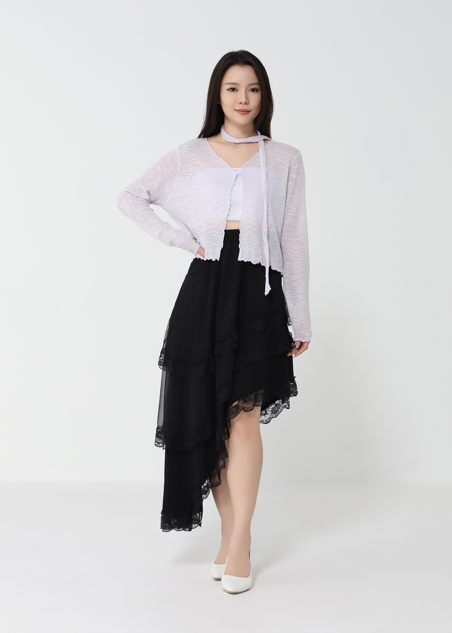Silk Knitted Outerwear DJ149