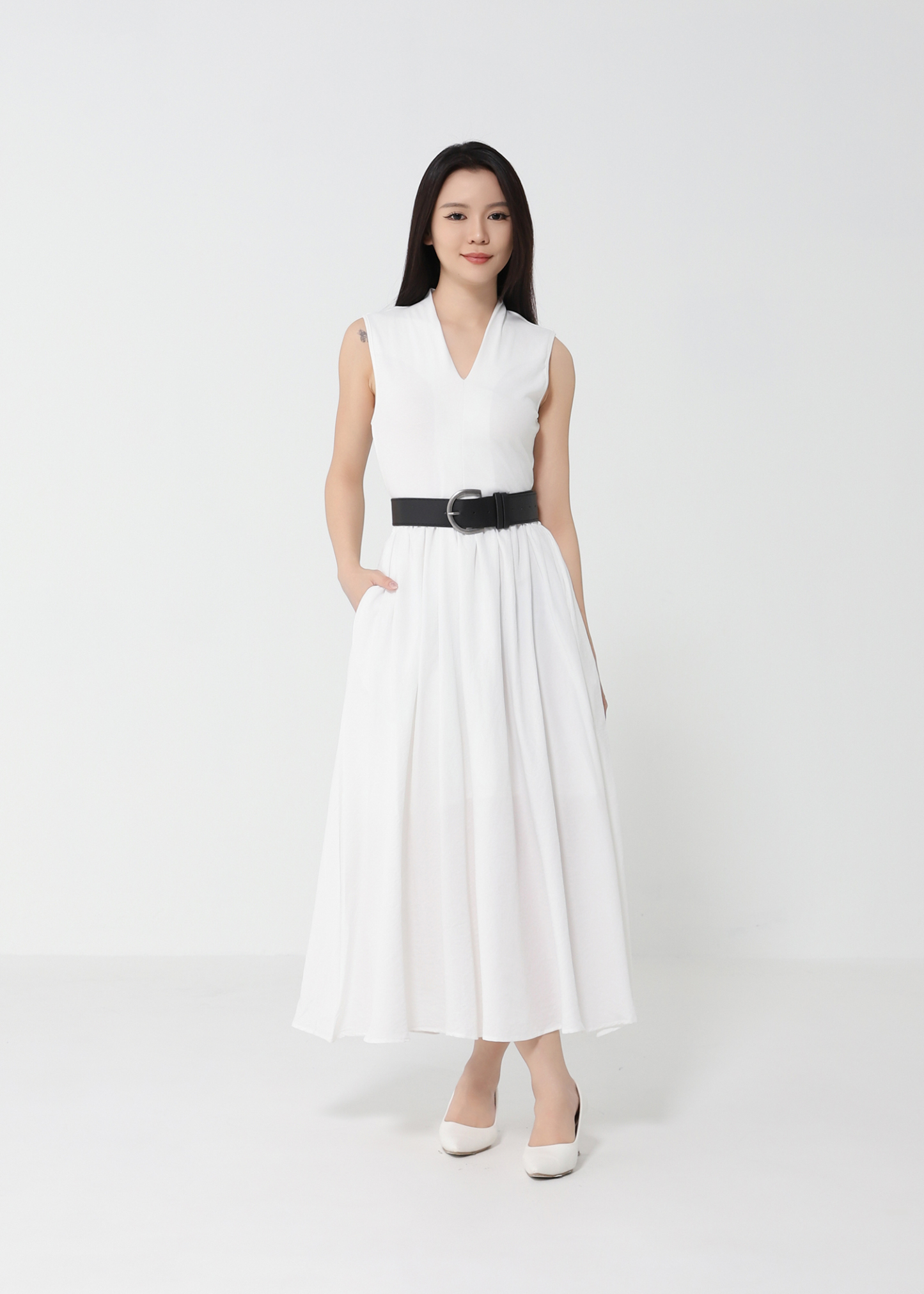 Elegant Wear With Belt Dress DJ150