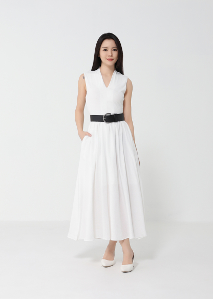 Elegant Wear With Belt Dress DJ150