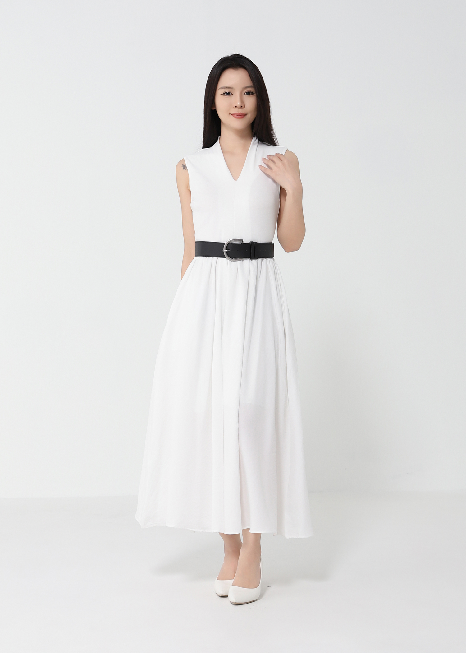 Elegant Wear With Belt Dress DJ150