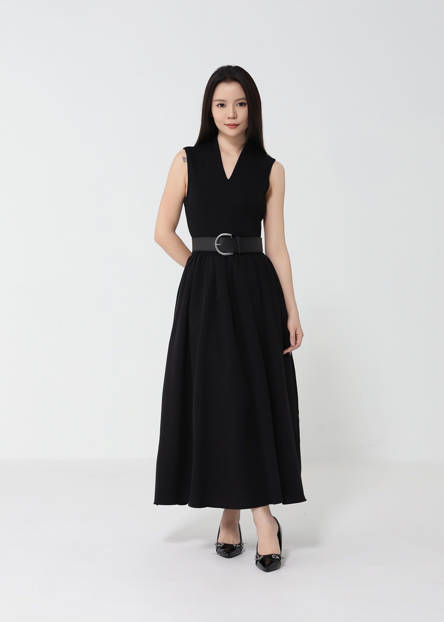 Elegant Wear With Belt Dress DJ150