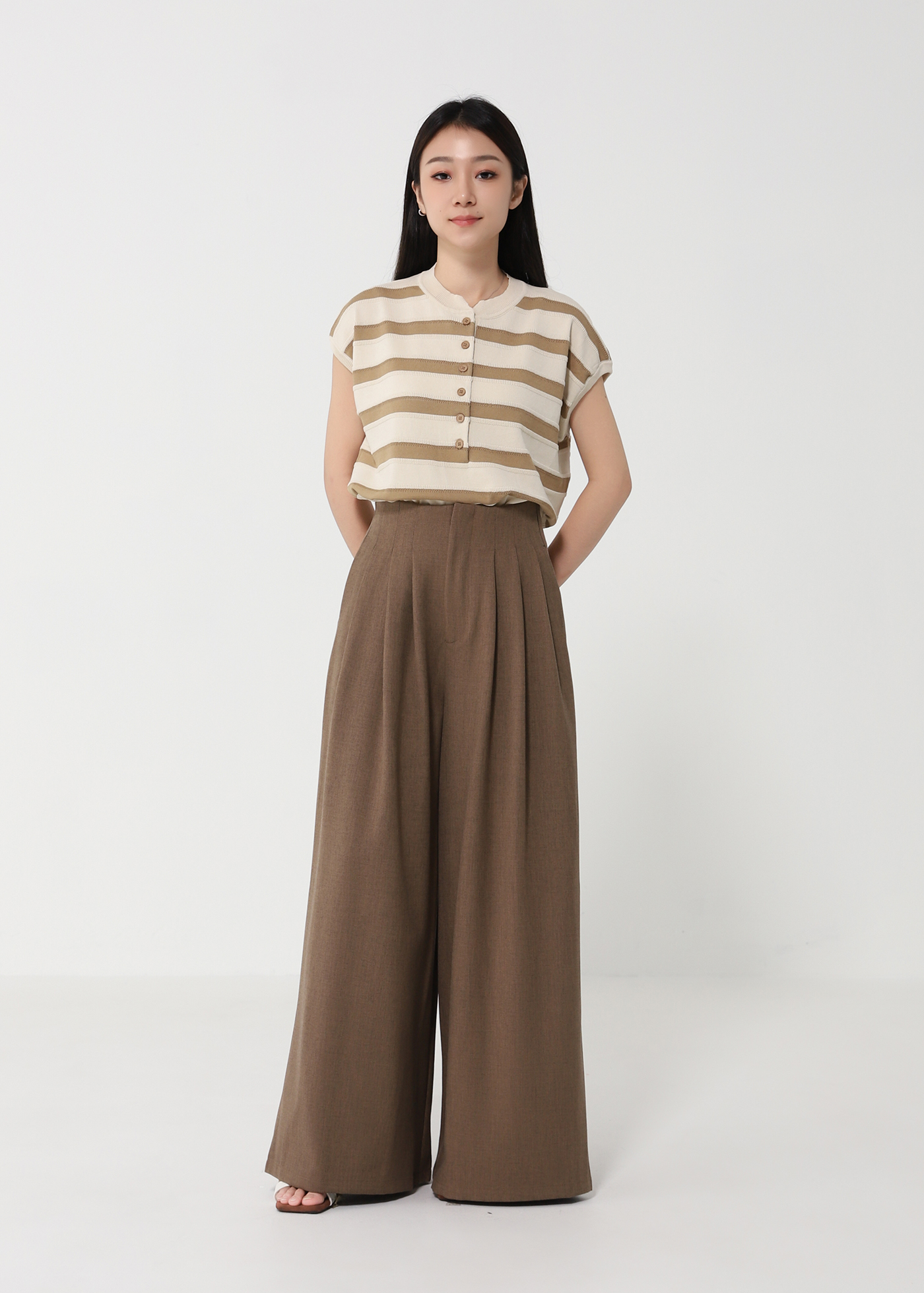 Hight Waist Wide Leg Long Pant DJ154