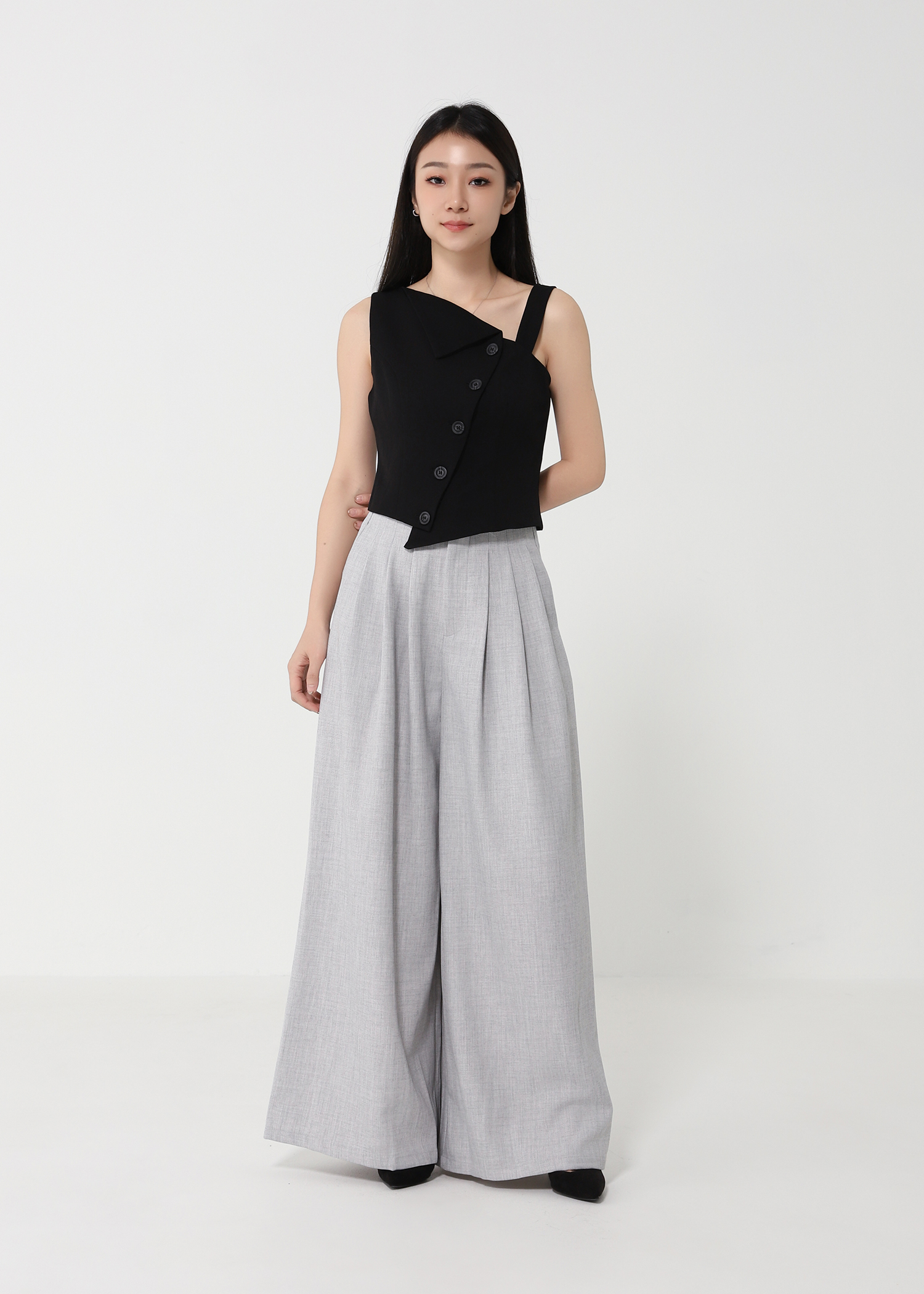 Hight Waist Wide Leg Long Pant DJ154