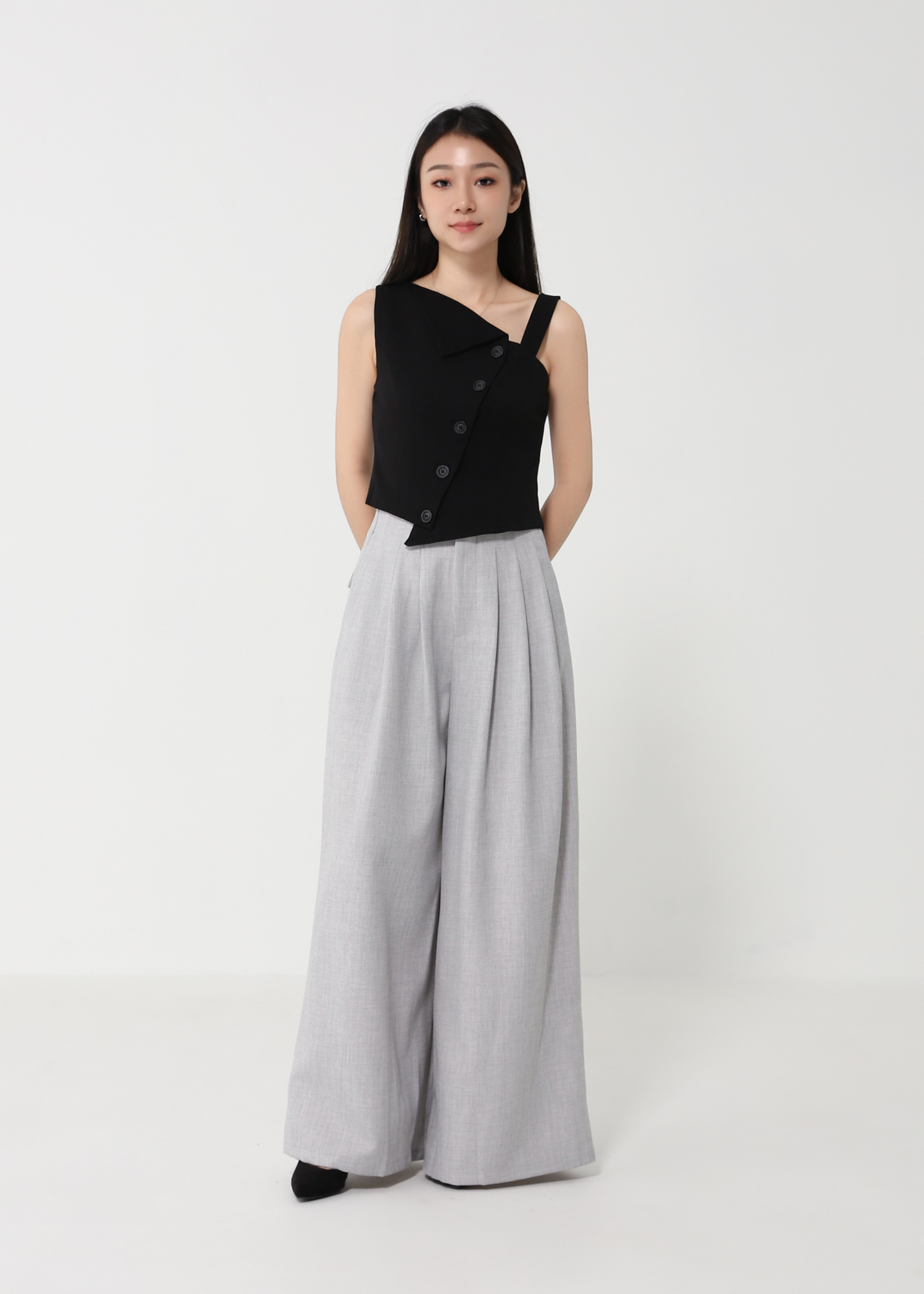 Hight Waist Wide Leg Long Pant DJ154