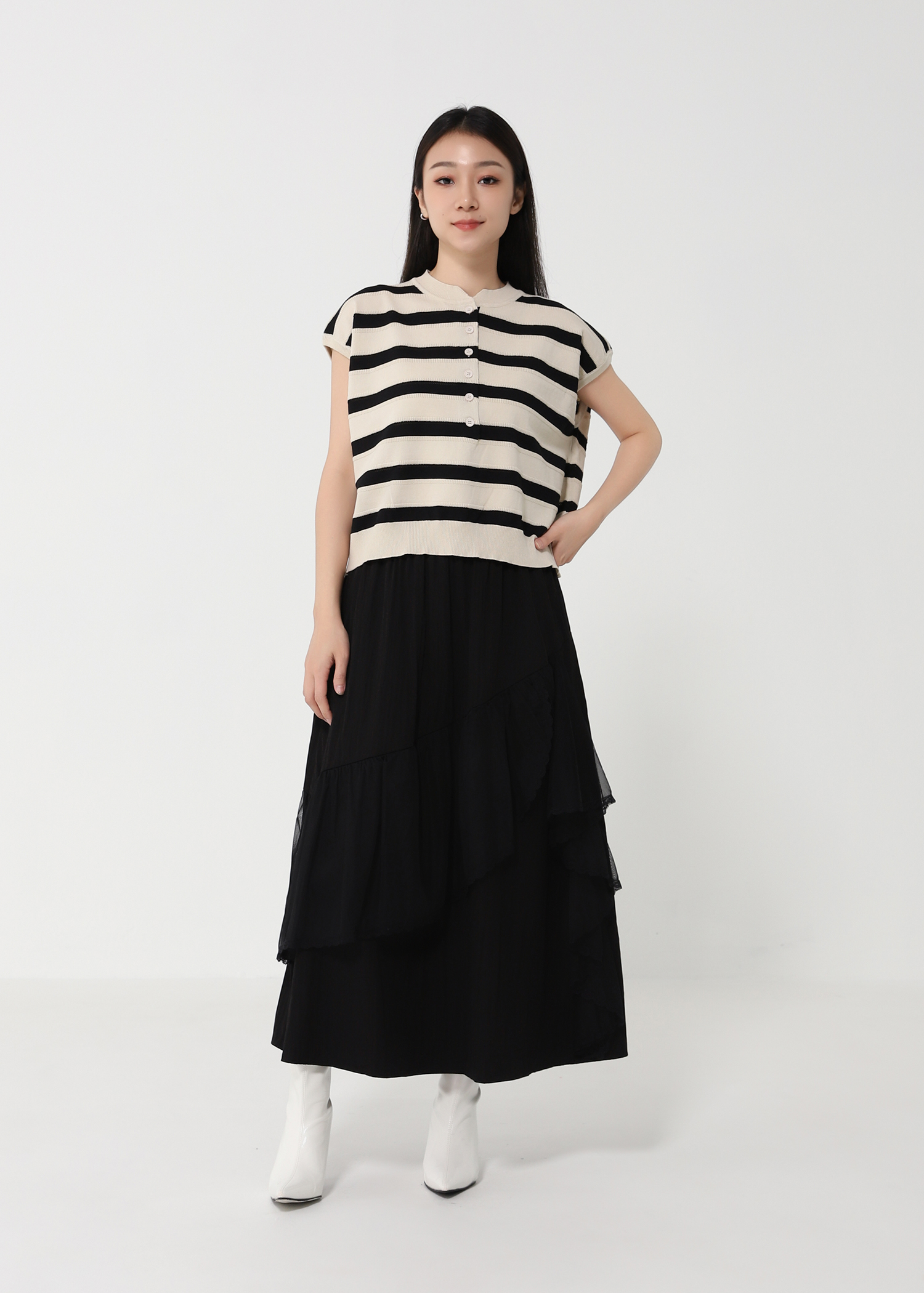 Layered Ruffles Skirt DJ156