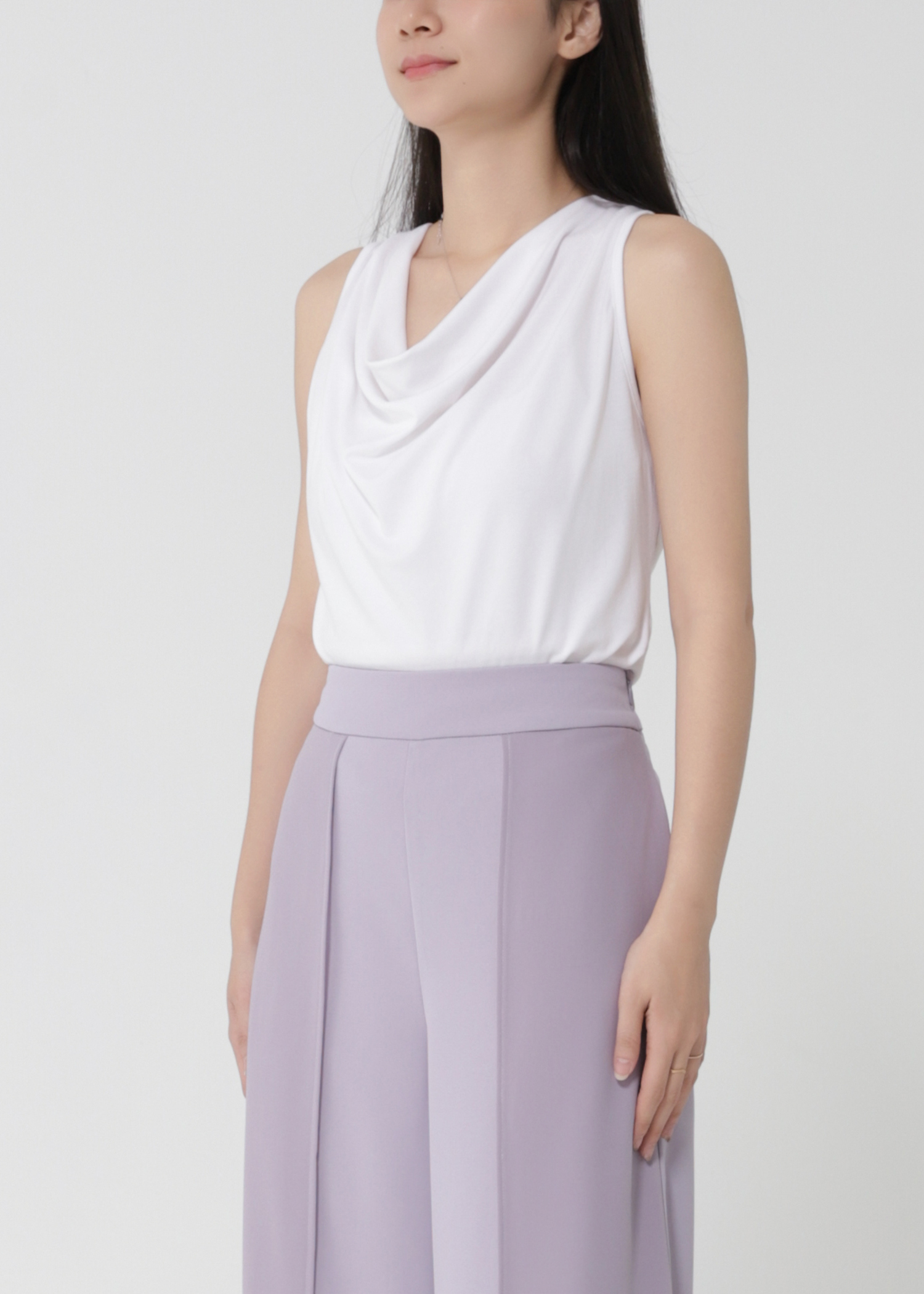 Draped Neck Sleeveless Top DJ160