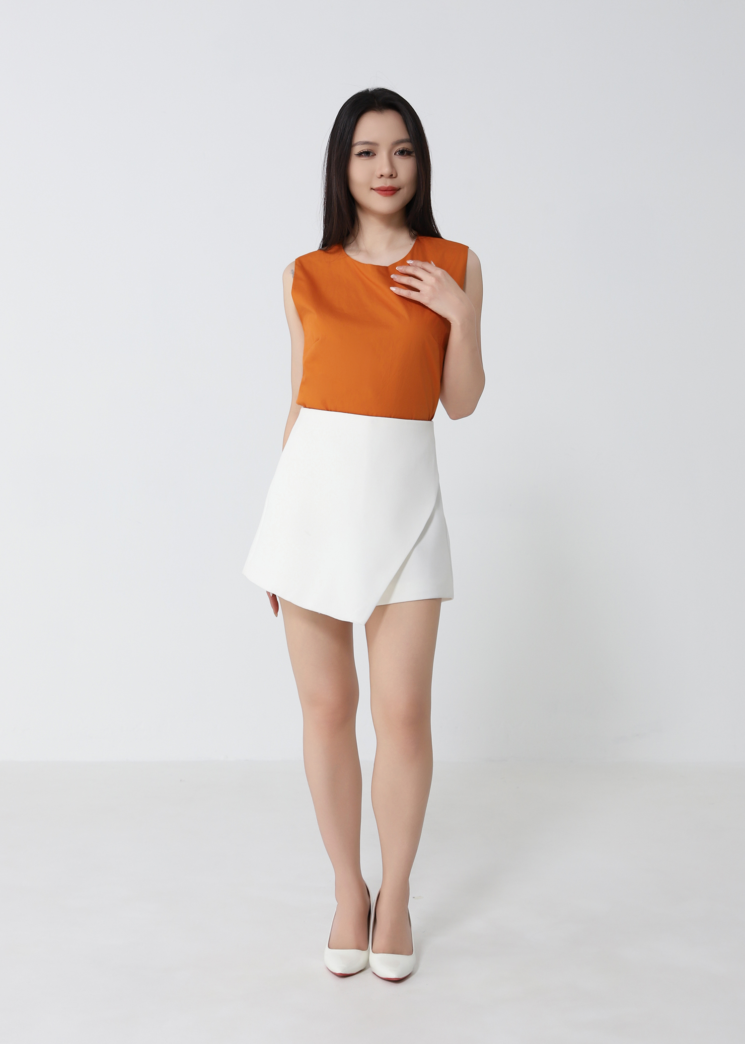Round Neck Sleeveless Top DJ173
