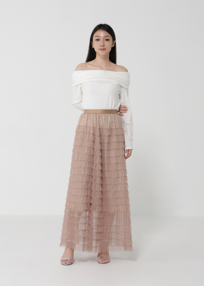 Elegant Net Layered Skirt DJ174