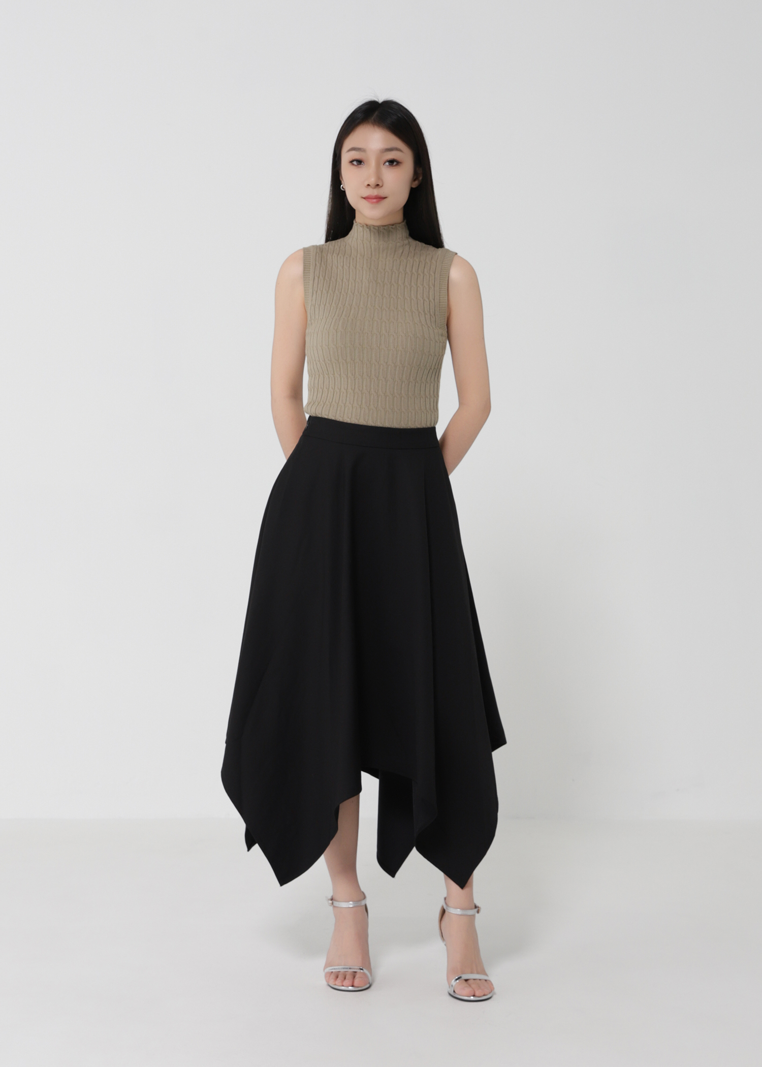 Turtle Neck Knitted Top DJ177