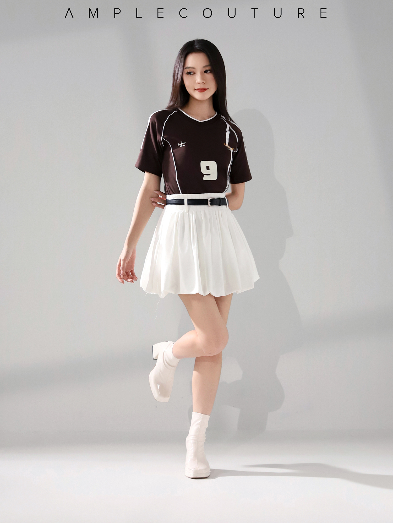 Sporty Short Sleeve Jersey Top DJ189