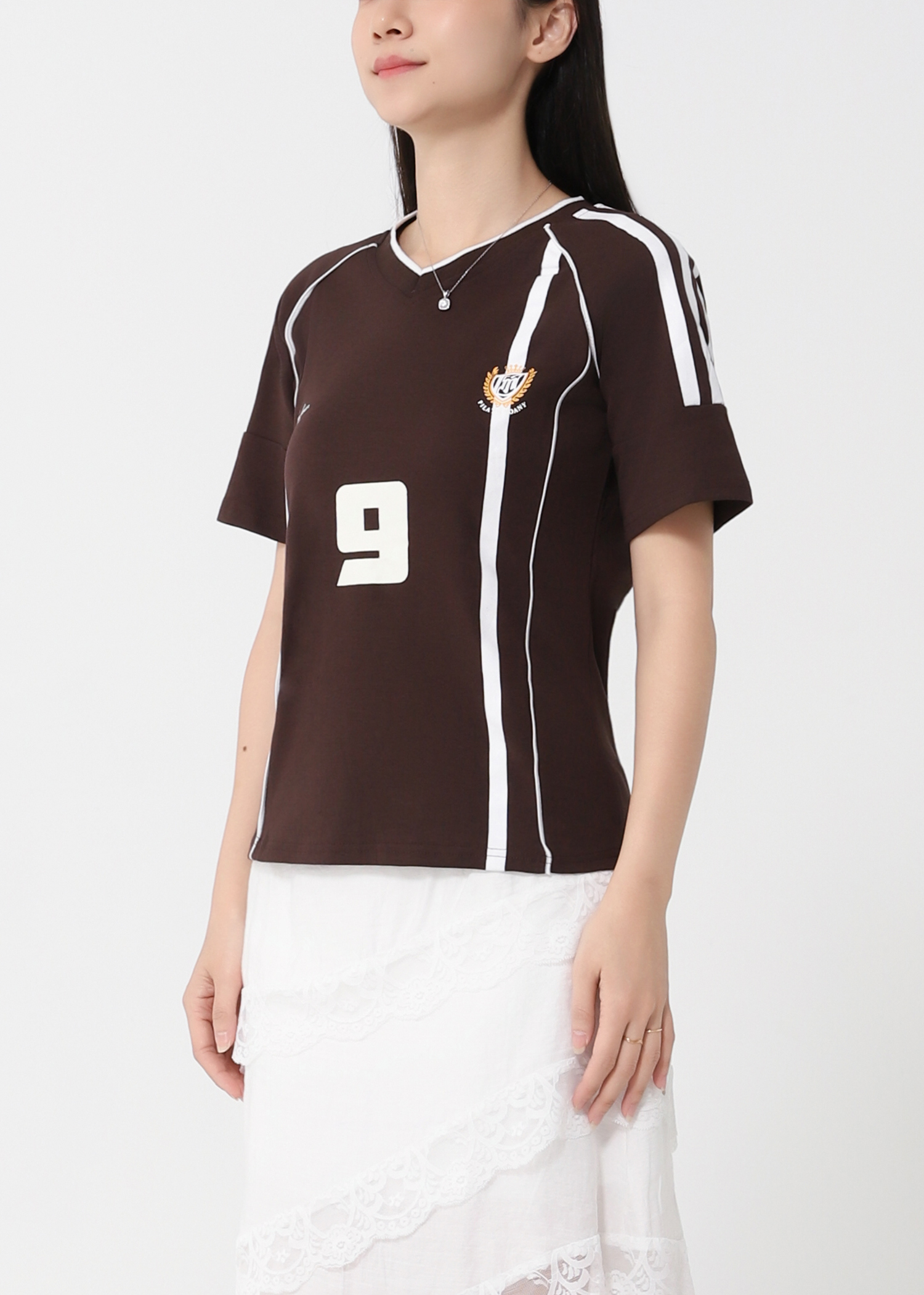 Sporty Short Sleeve Jersey Top DJ189