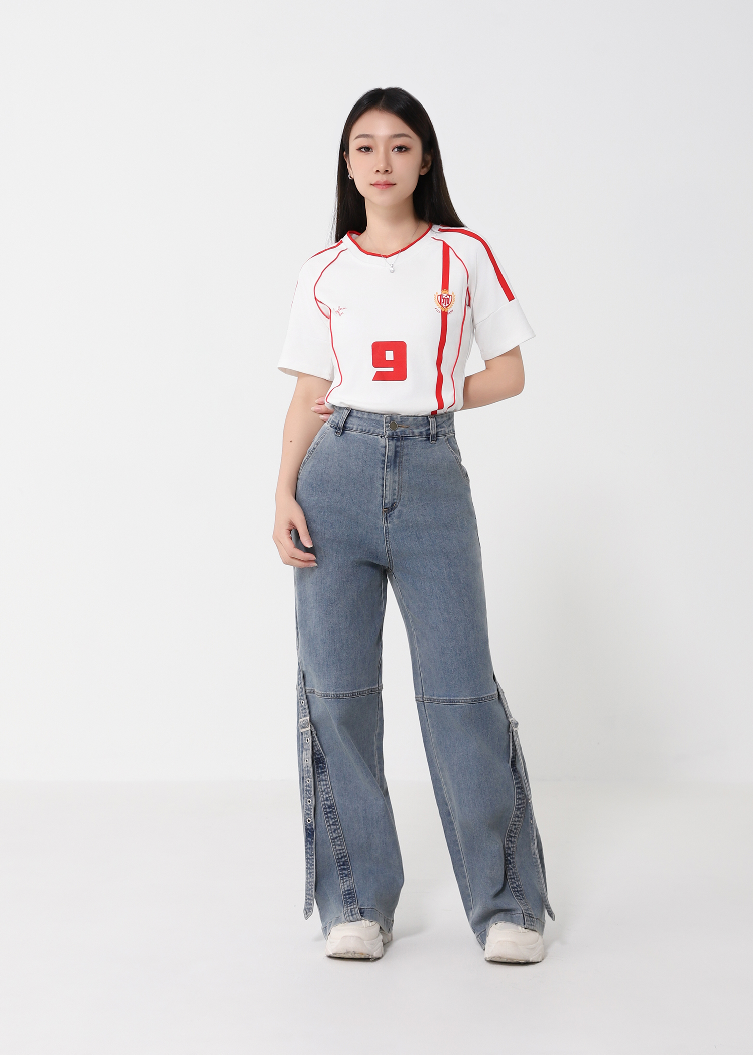 Sporty Short Sleeve Jersey Top DJ189