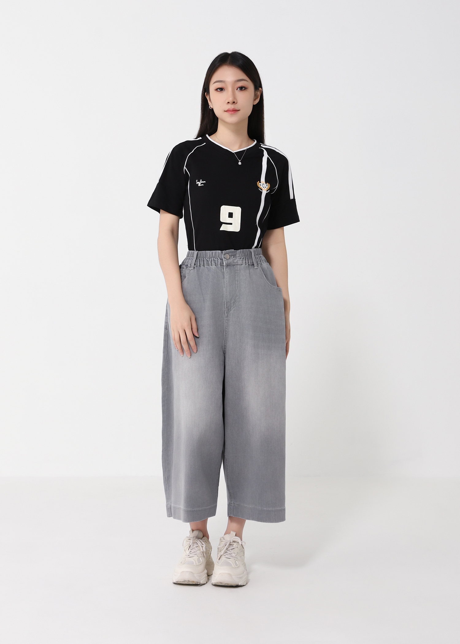 Sporty Short Sleeve Jersey Top DJ189