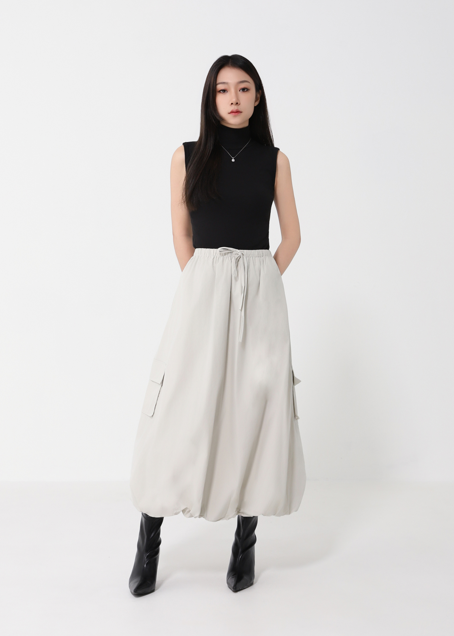Bubble Drawstring Skirt DJ191