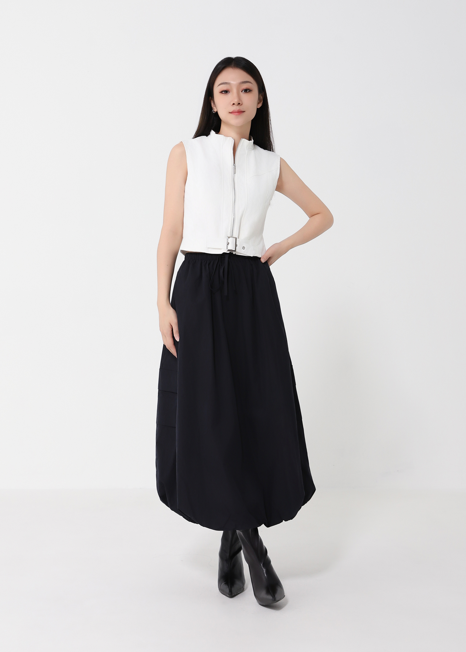 Bubble Drawstring Skirt DJ191