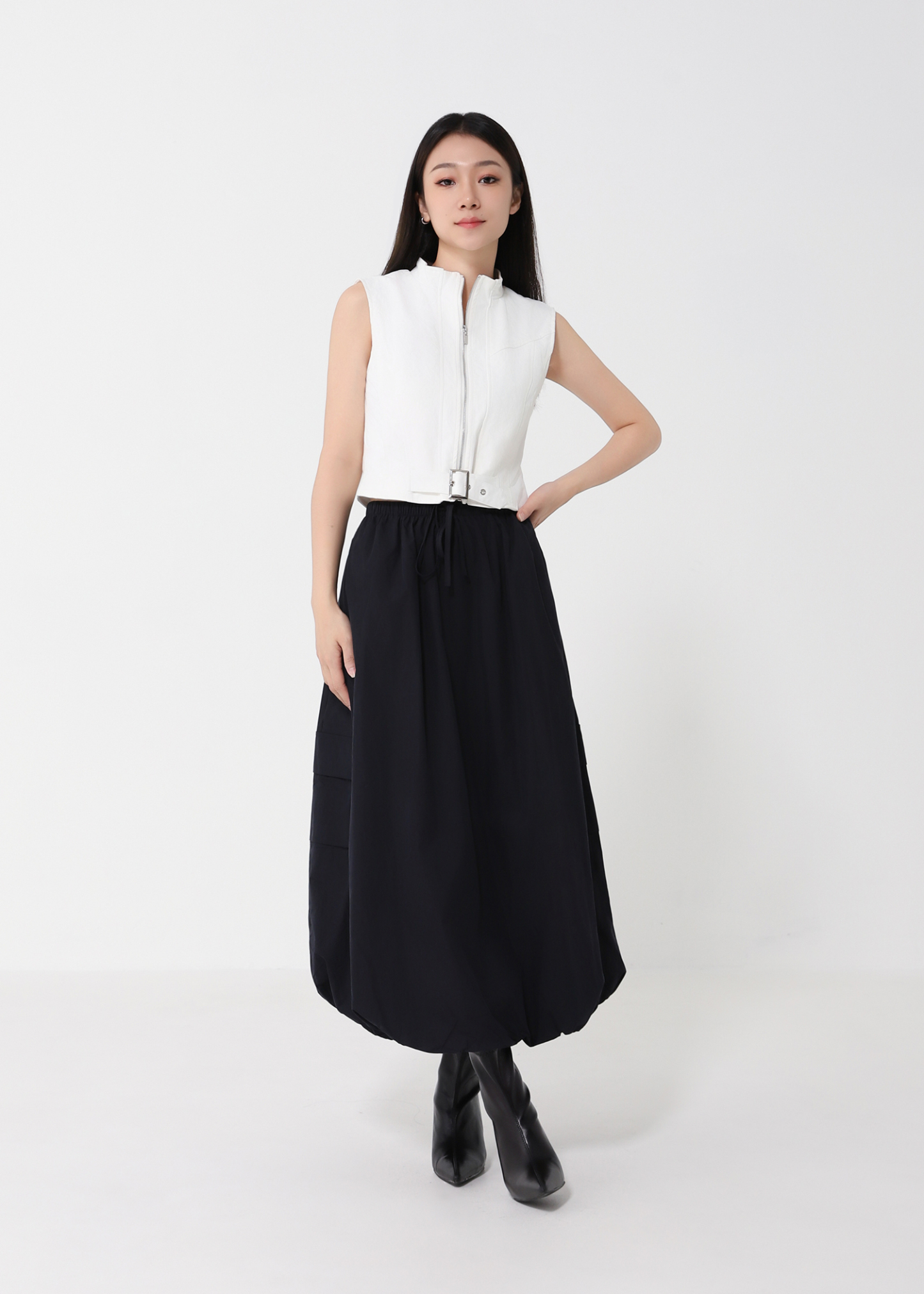 Bubble Drawstring Skirt DJ191