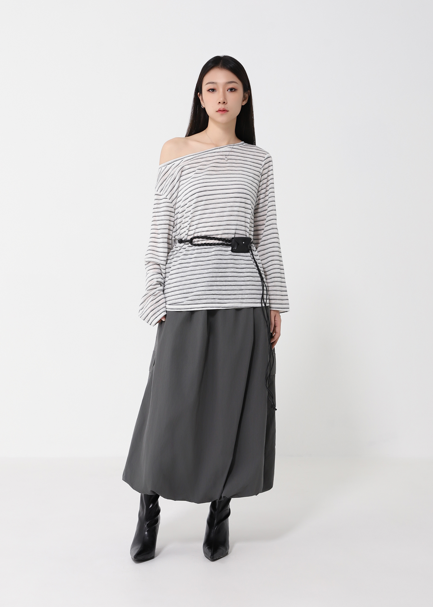 Bubble Drawstring Skirt DJ191