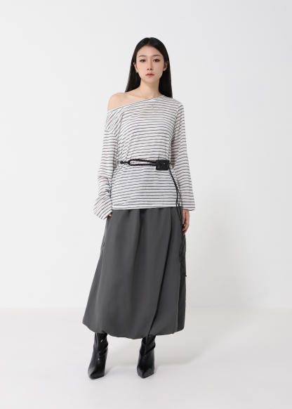 Bubble Drawstring Skirt DJ191