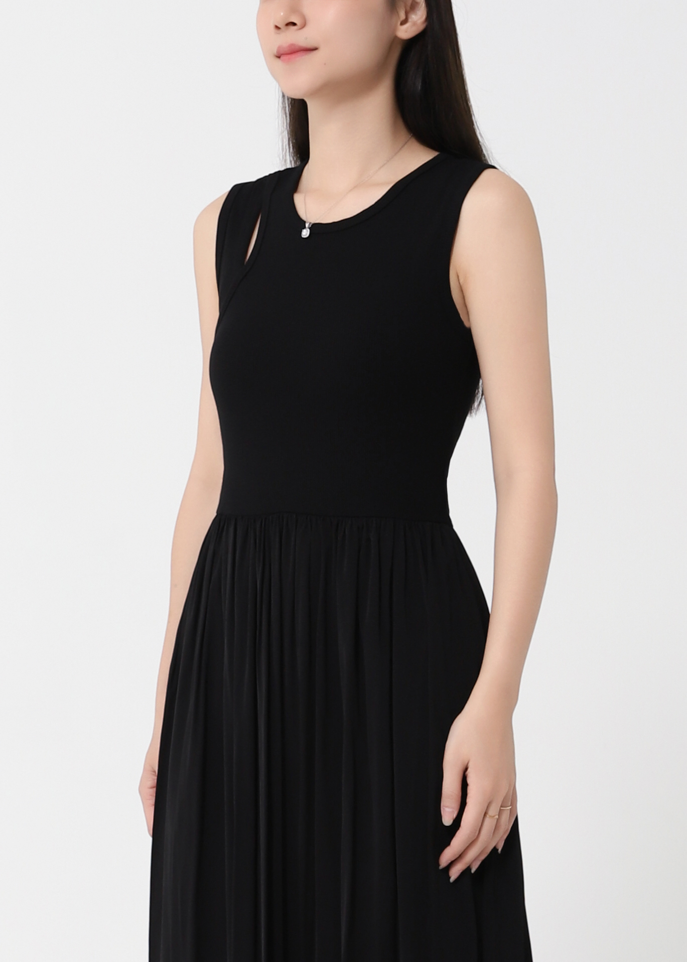 Elegant A-Line Dress with Pockets DJ193