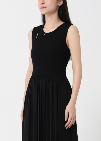 Elegant A-Line Dress with Pockets DJ193
