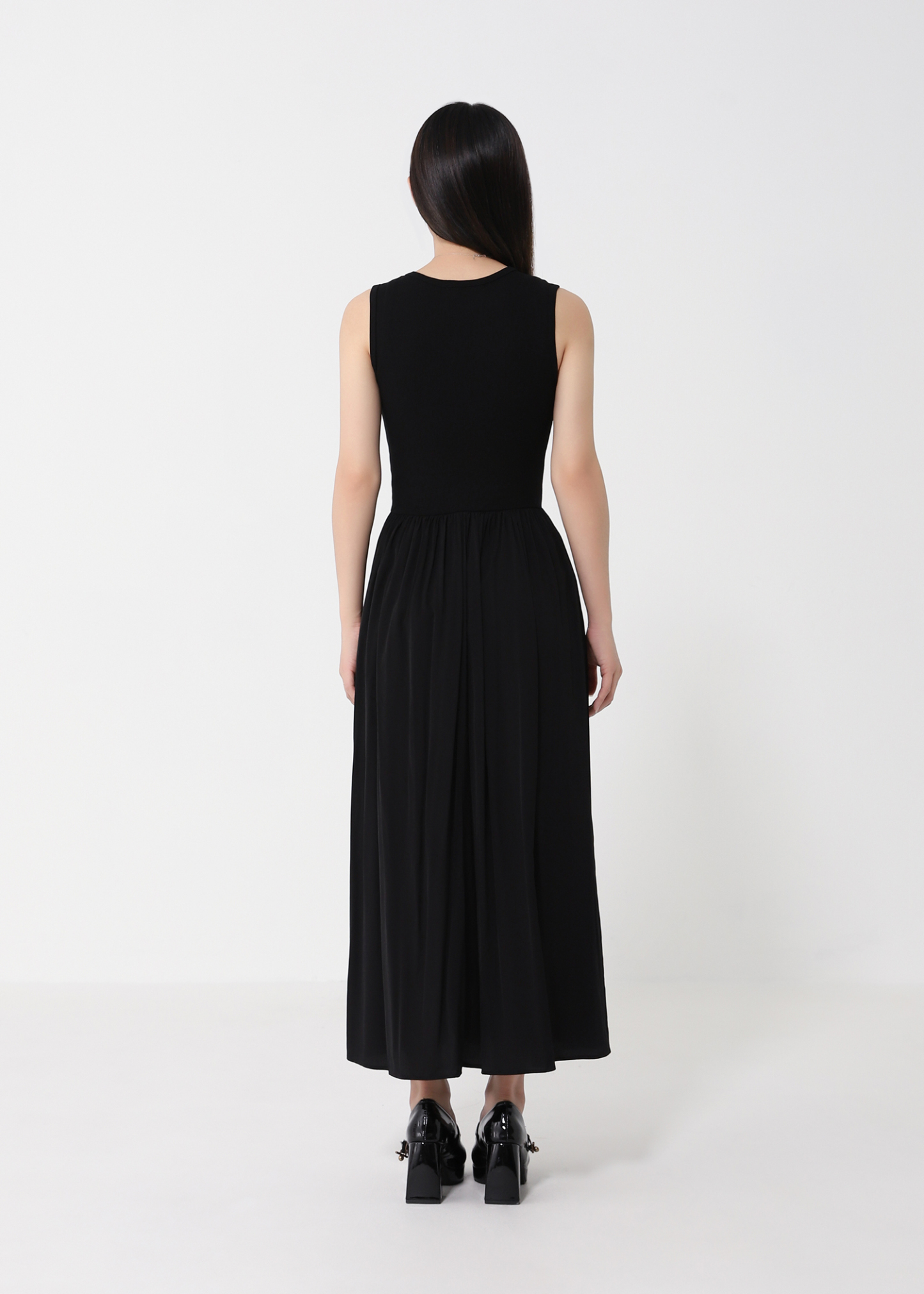 Elegant A-Line Dress with Pockets DJ193