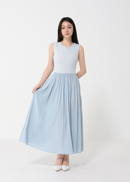 Elegant A-Line Dress with Pockets DJ193