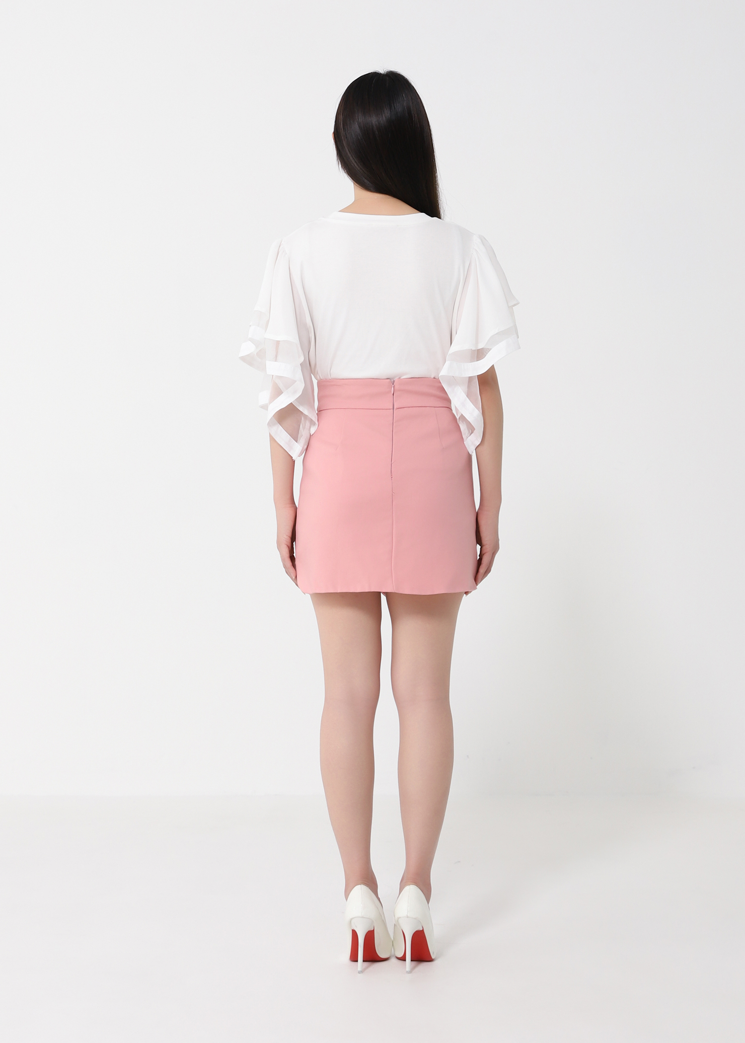 Layered Ruffles Sleeve Blouse DJ196