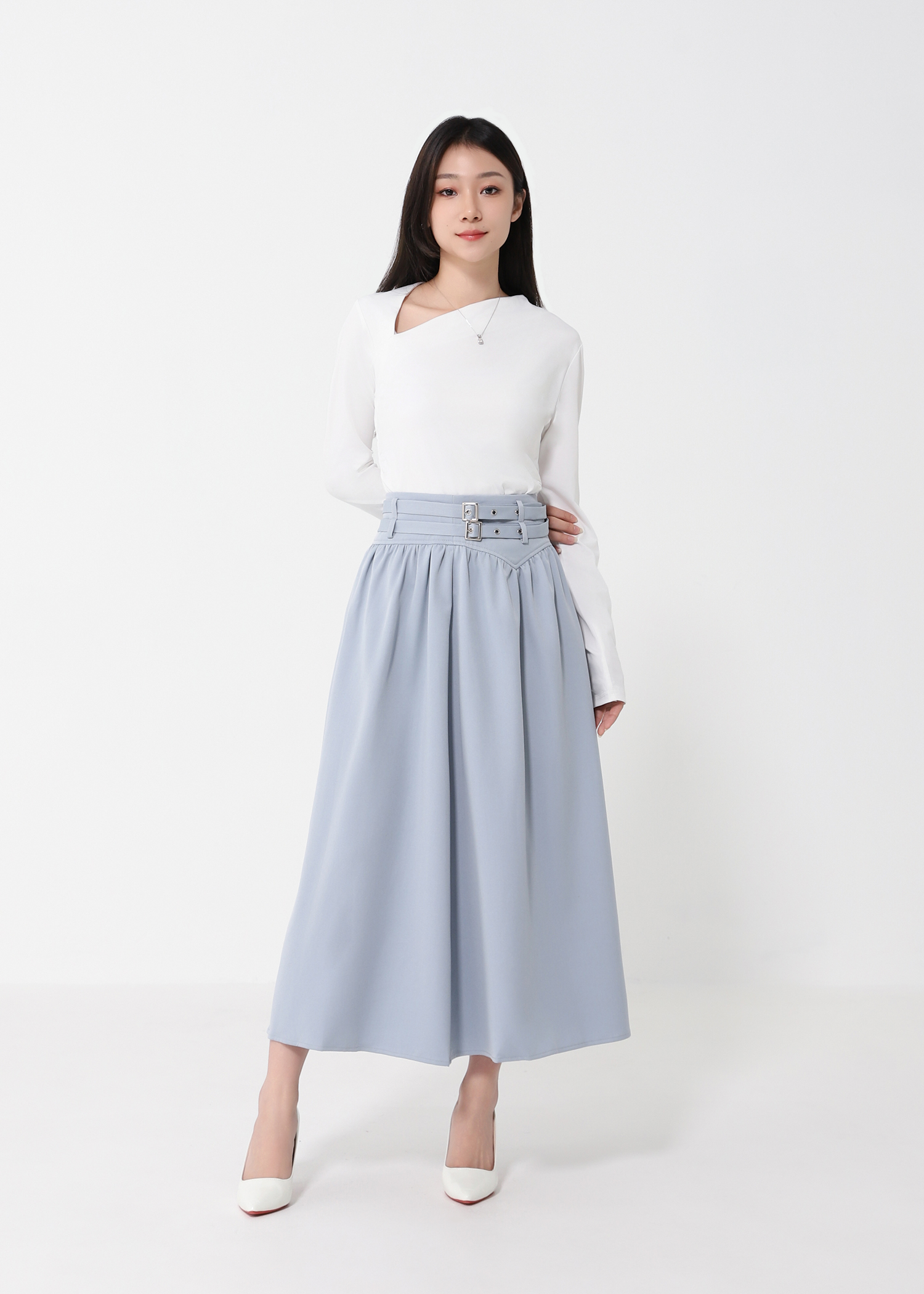 Side Split High Waist Skirt DJ199