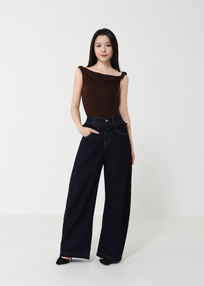 Ruffles Denim Long Pants DJ207