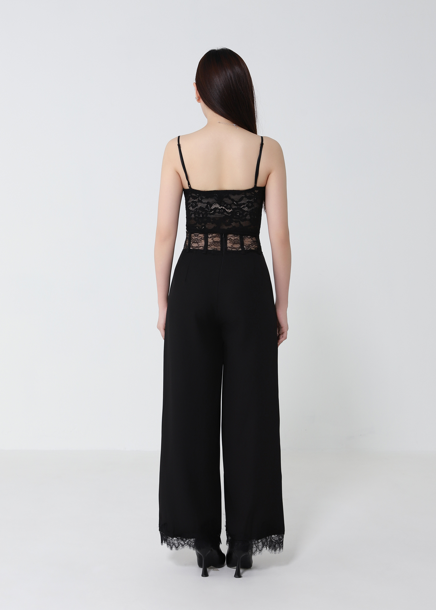 Lace Waistband Long Pants DJ208