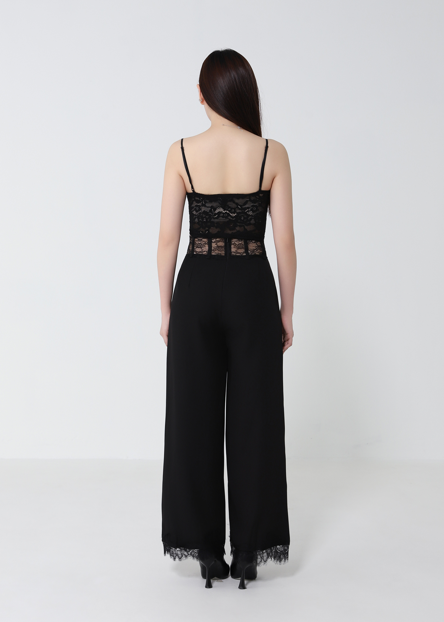 Lace Waistband Long Pants DJ208