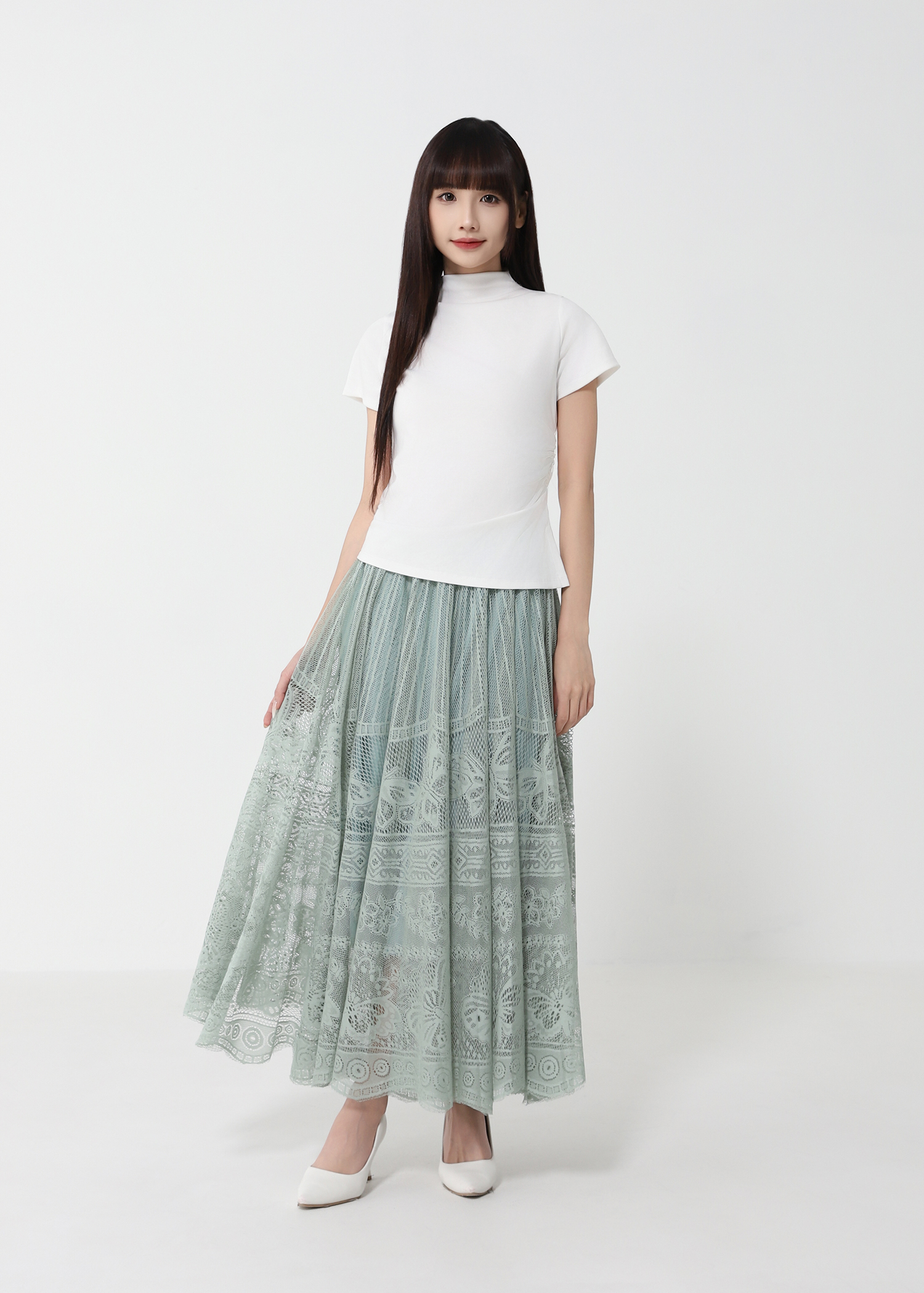 Vintage Lace Skirt DJ211
