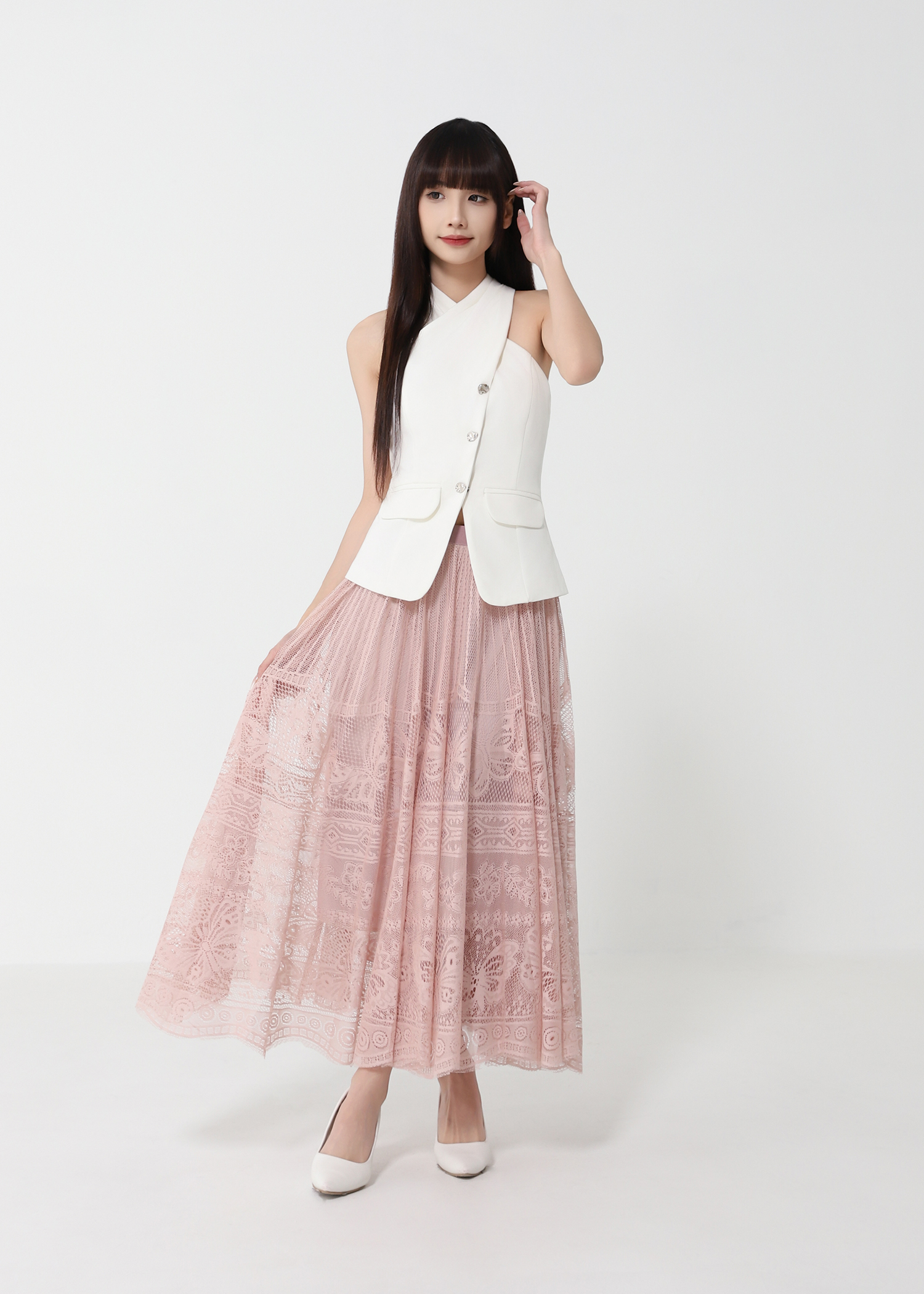 Vintage Lace Skirt DJ211
