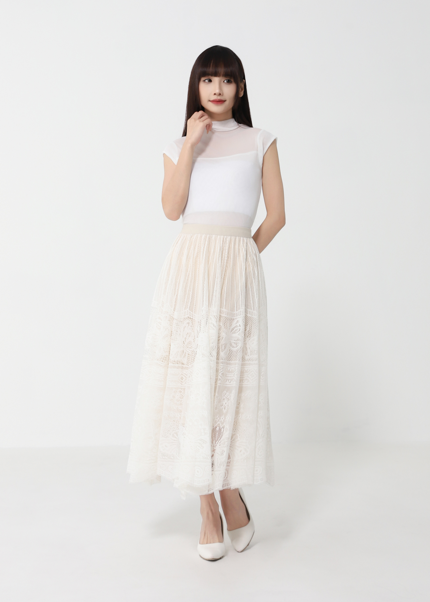 Vintage Lace Skirt DJ211