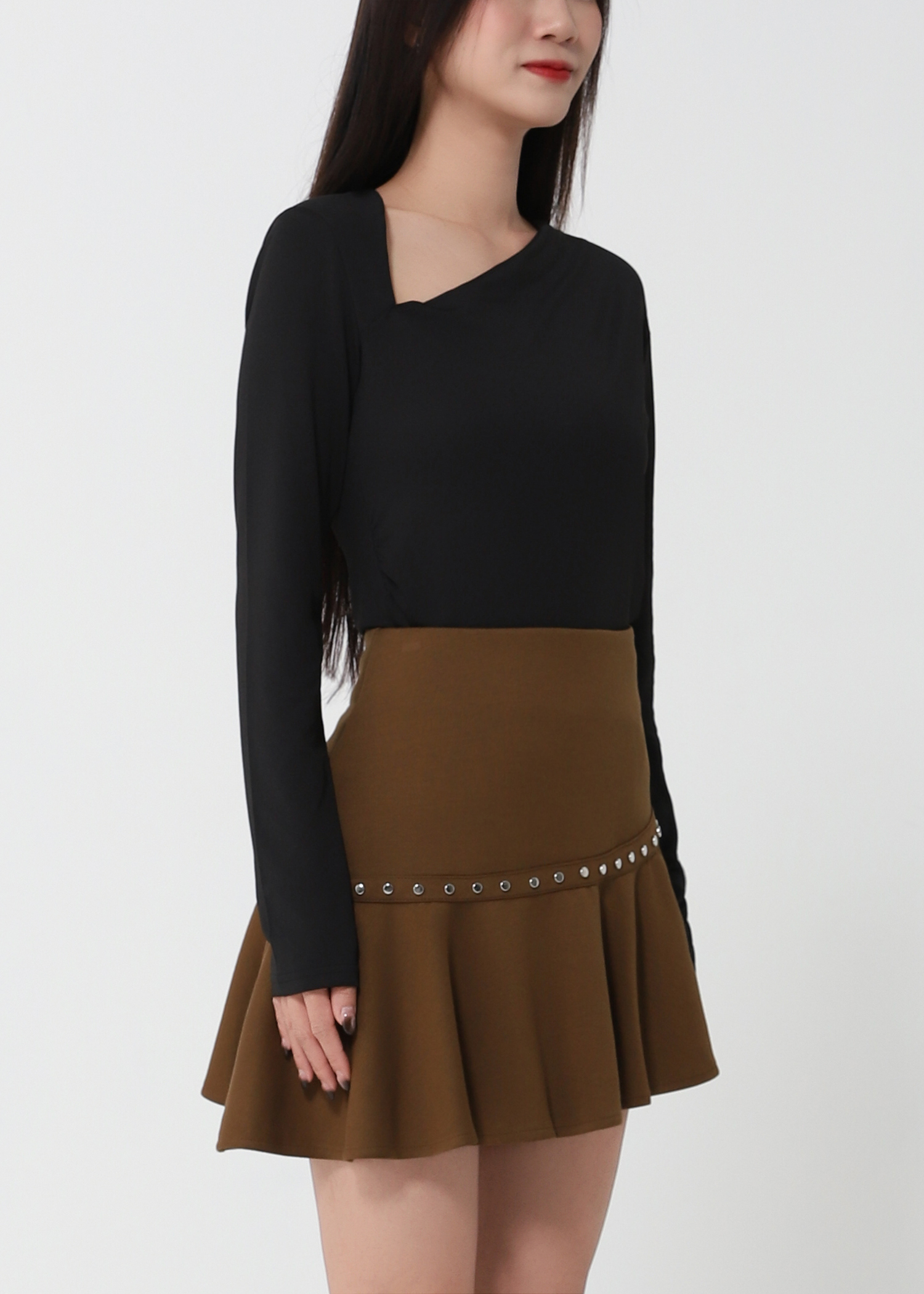Studded A-Line Mini Skirt DJ221