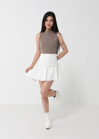 Studded A-Line Mini Skirt DJ221