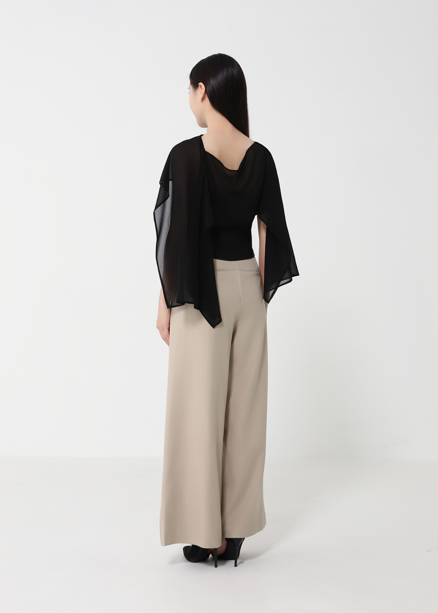 High Waist Wide Leg Long Pants DJ231