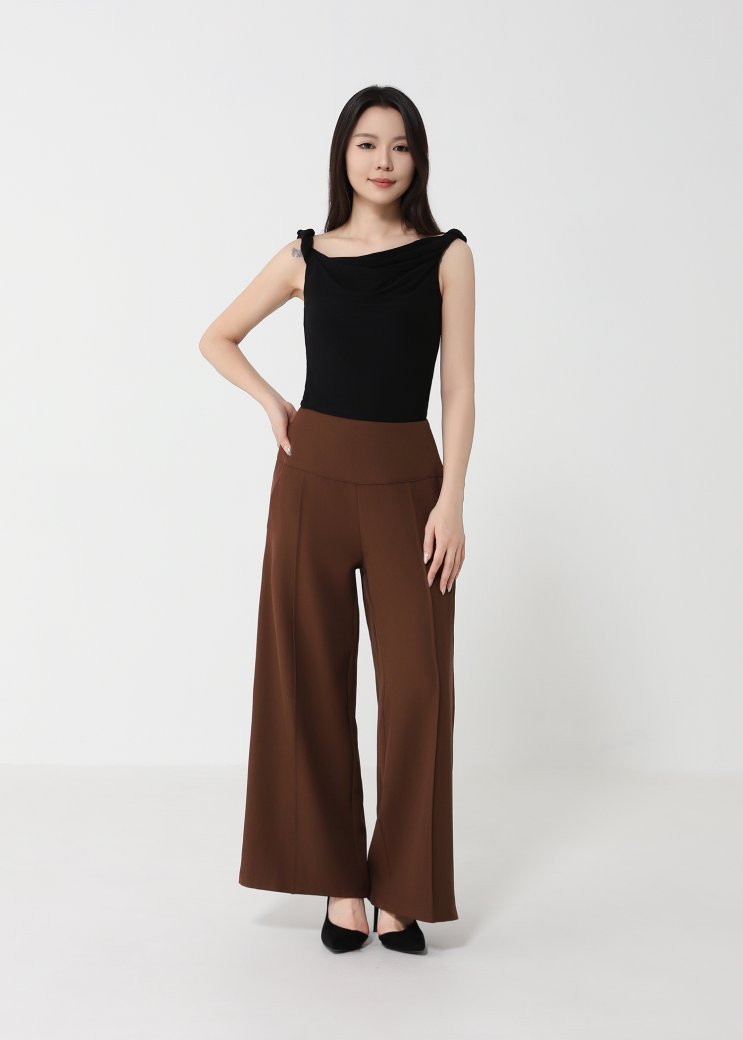 High Waist Wide Leg Long Pants DJ231