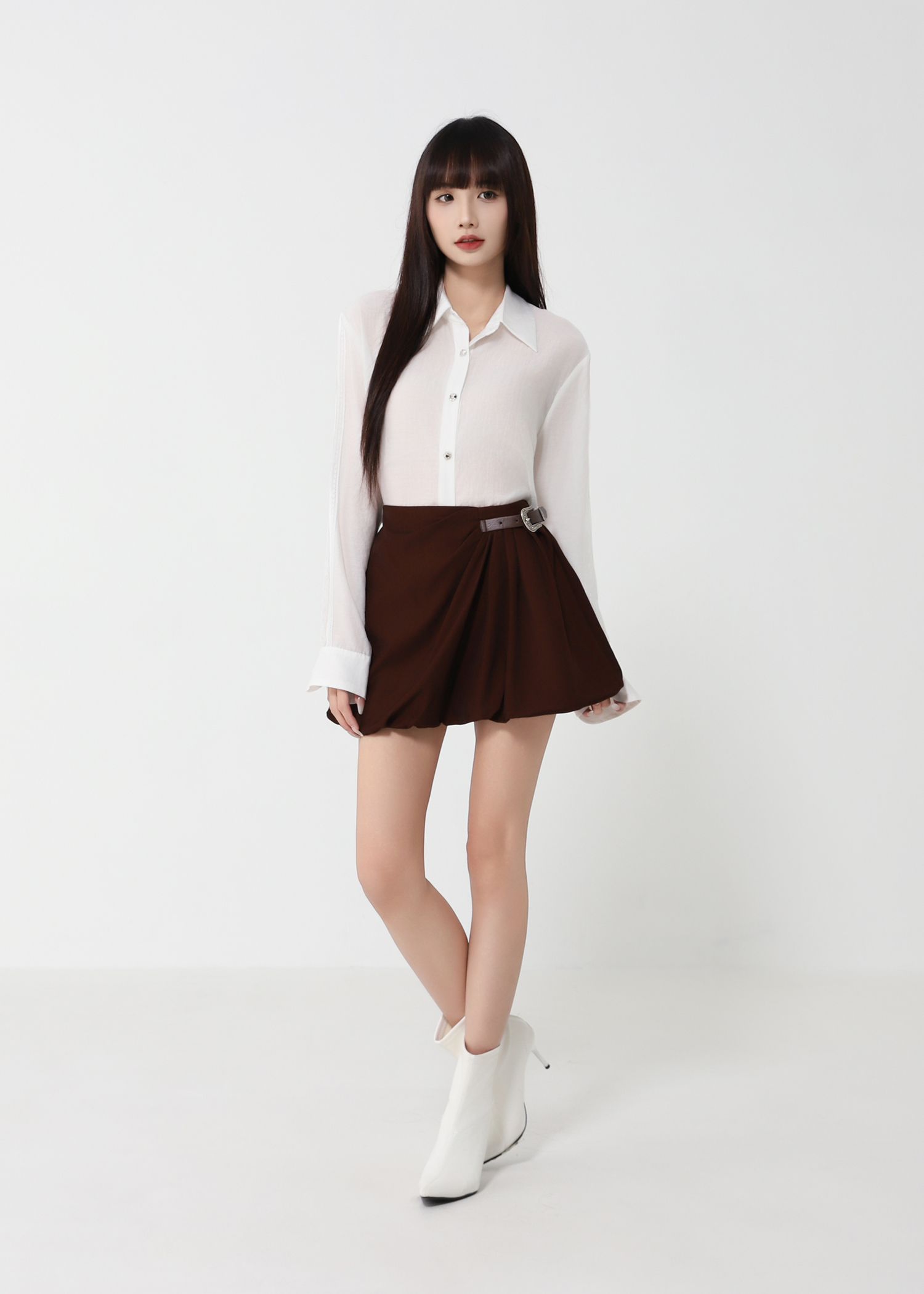 Buckle Bubble Skirt DJ226