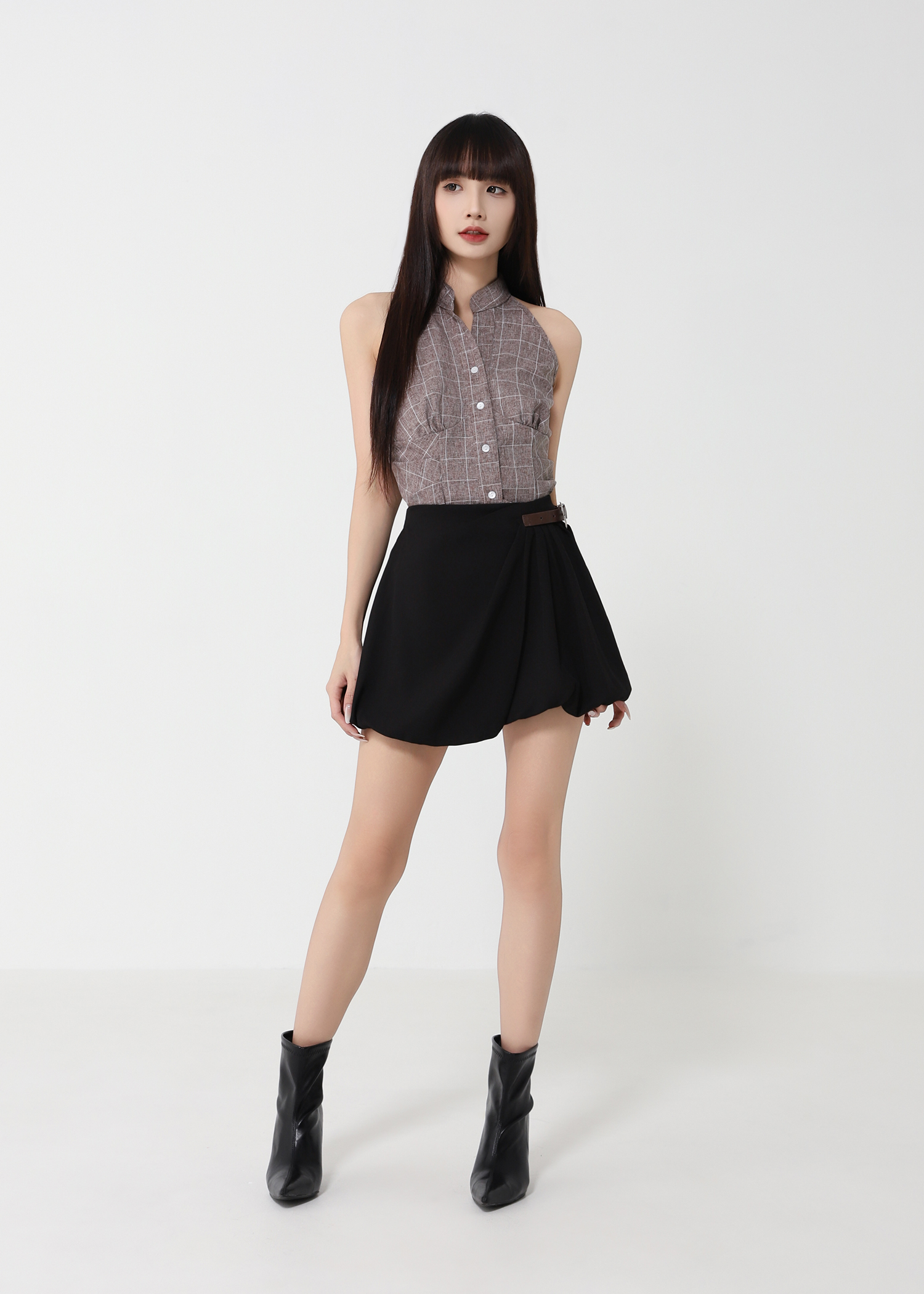 Buckle Bubble Skirt DJ226