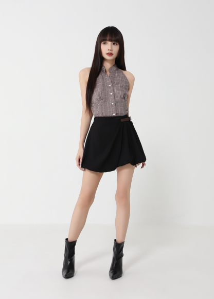 Buckle Bubble Skirt DJ226