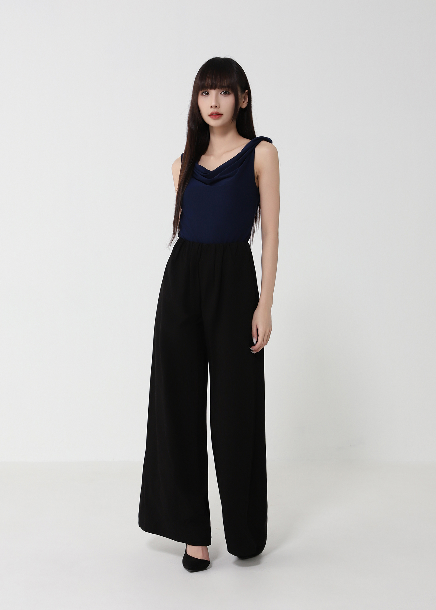 Cowl Neck Drape Top DJ230