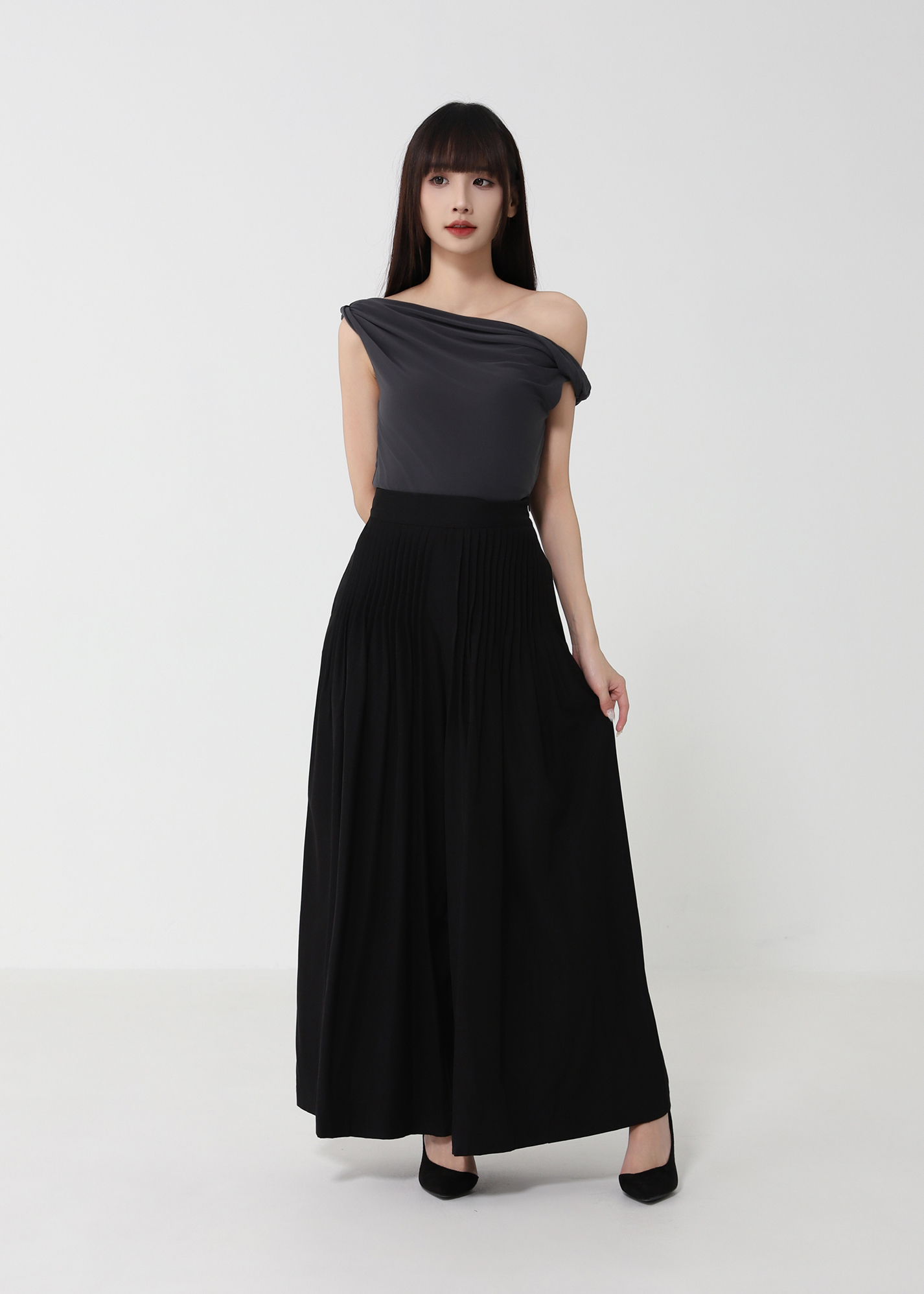 Cowl Neck Drape Top DJ230