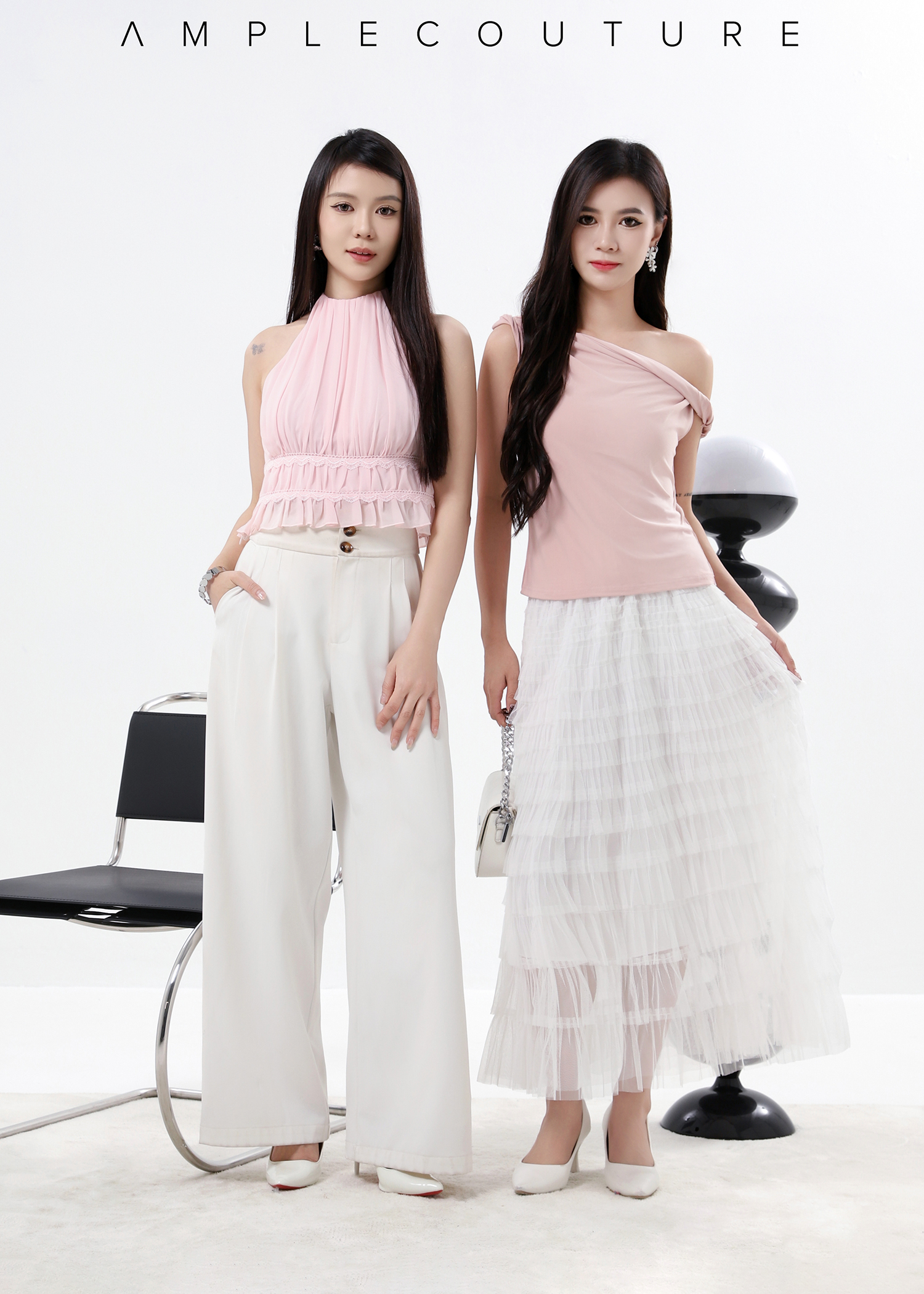 Cowl Neck Drape Top DJ230