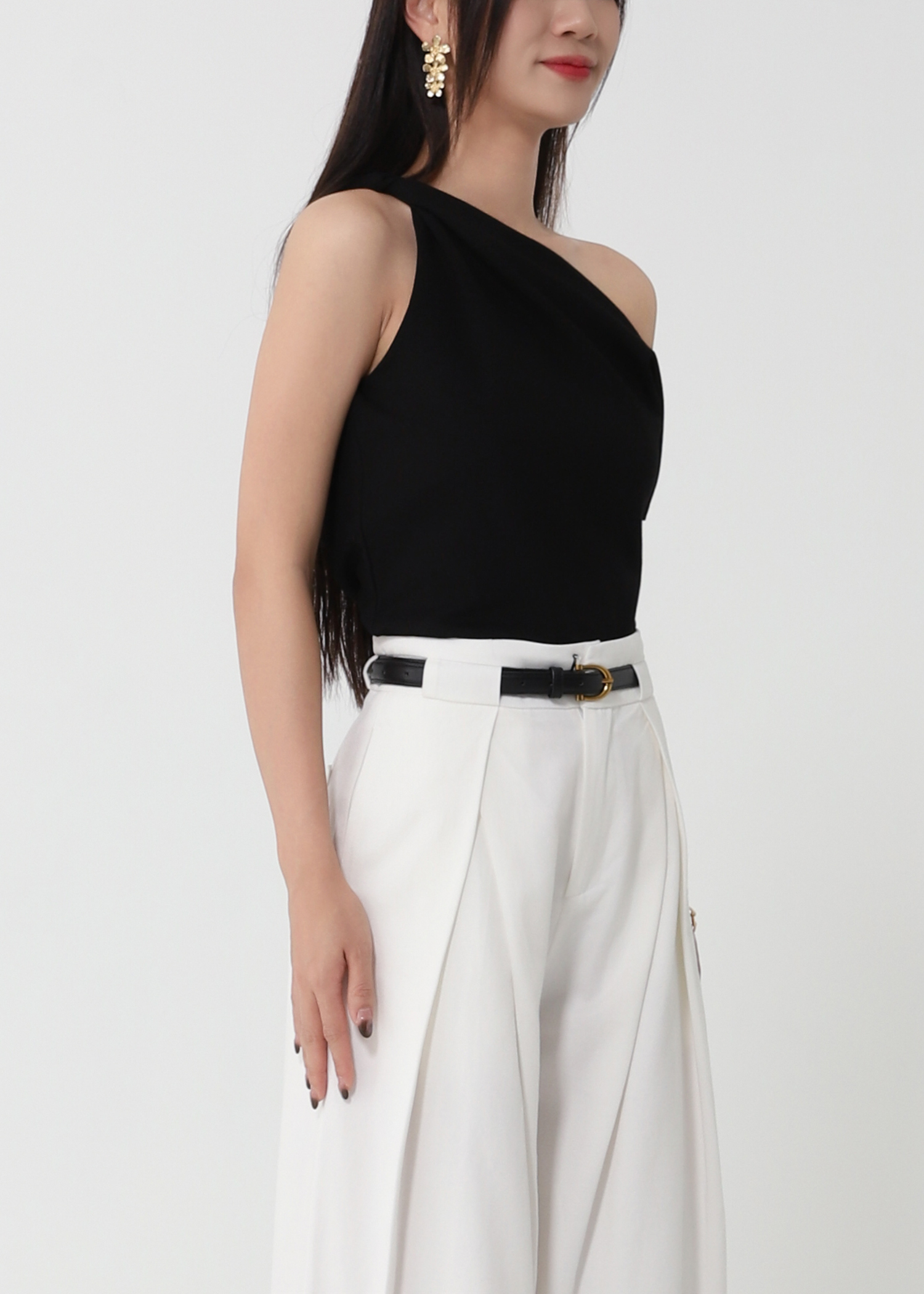One Shoulder Drape Top DJ234
