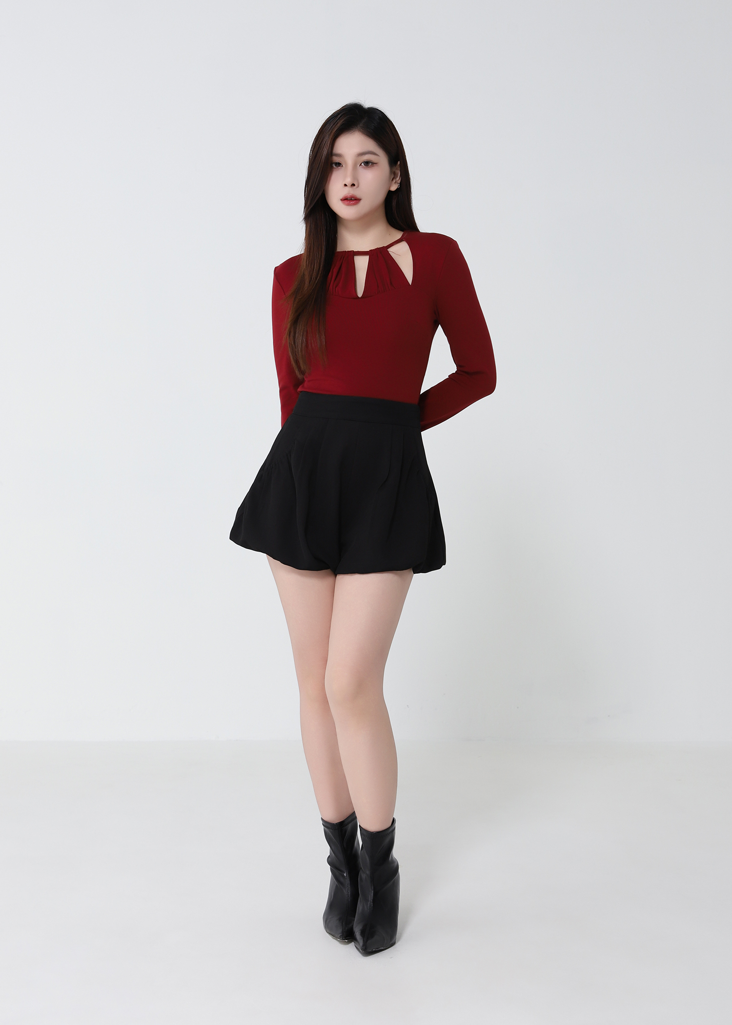 High Waist Bubble Short Pants DJ239