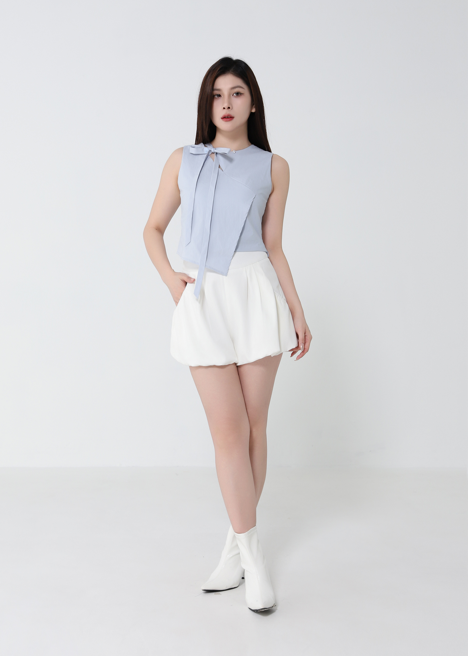 High Waist Bubble Short Pants DJ239