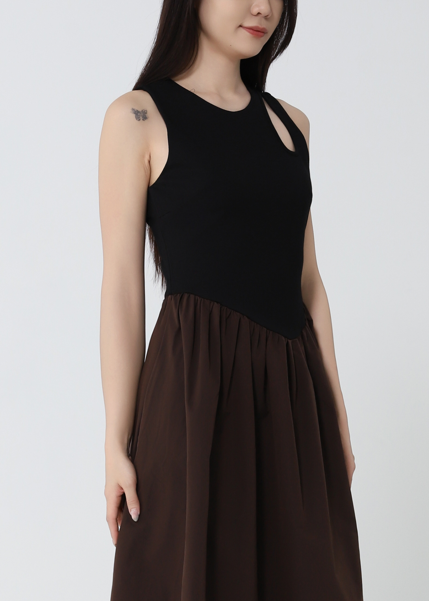 Two Tone Sleeveless Dress DJ240