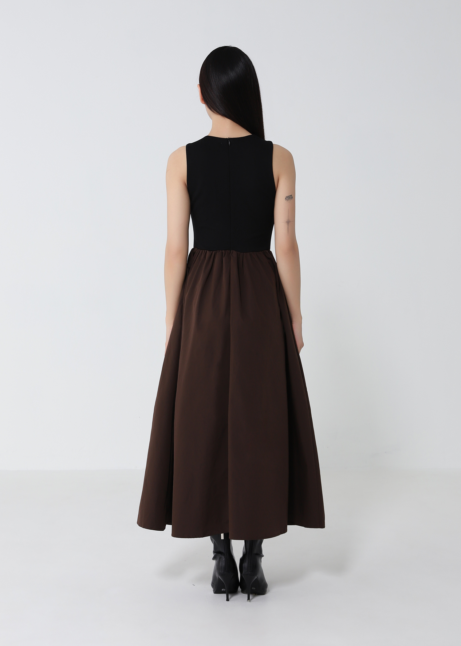 Two Tone Sleeveless Dress DJ240