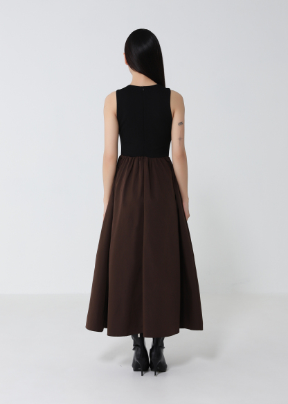 Two Tone Sleeveless Dress DJ240